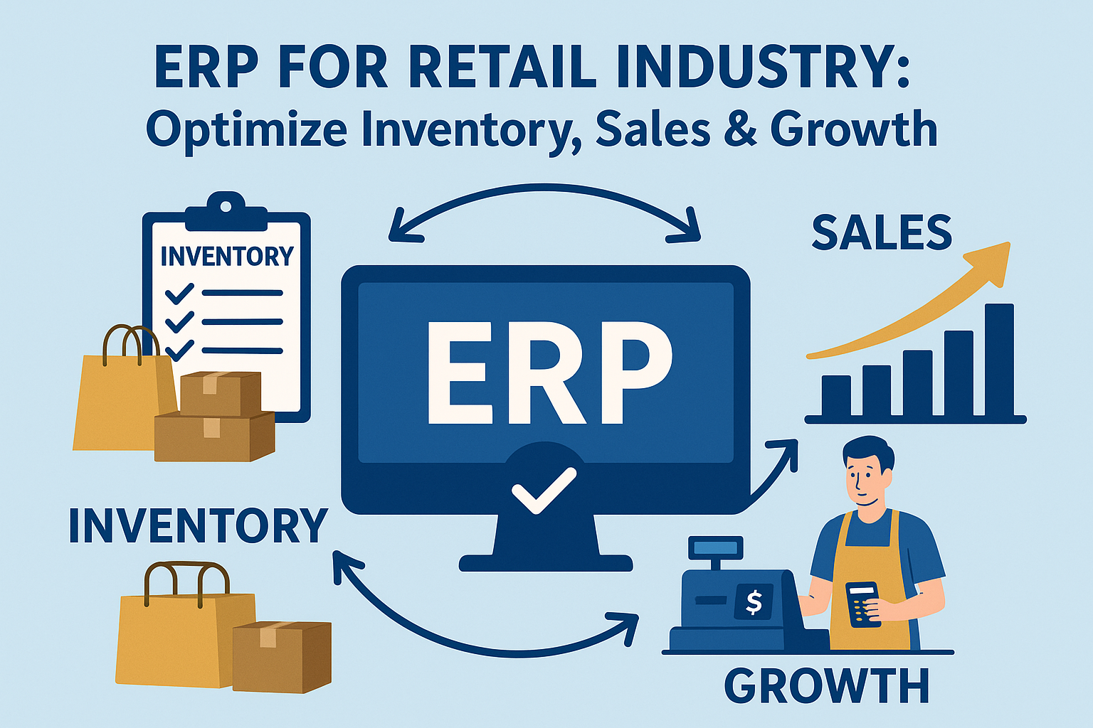 ERP for Retail Industry: Optimize Inventory, Sales & Growth