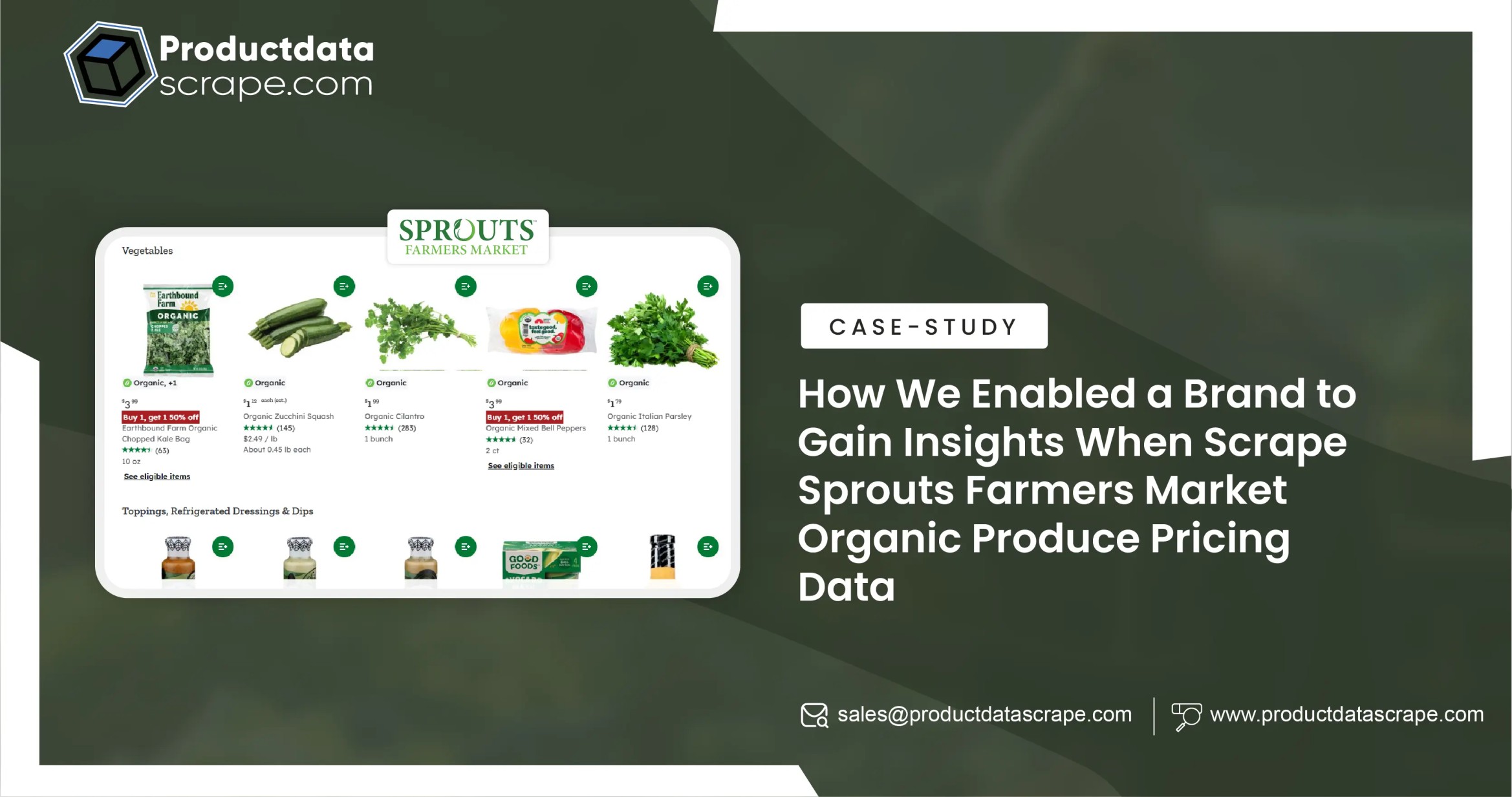 Scrape Sprouts Farmers Market Organic Produce Pricing Data