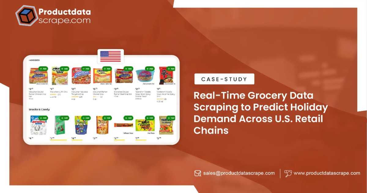 Real-Time Grocery Data Scraping - U.S. Retail Chains
