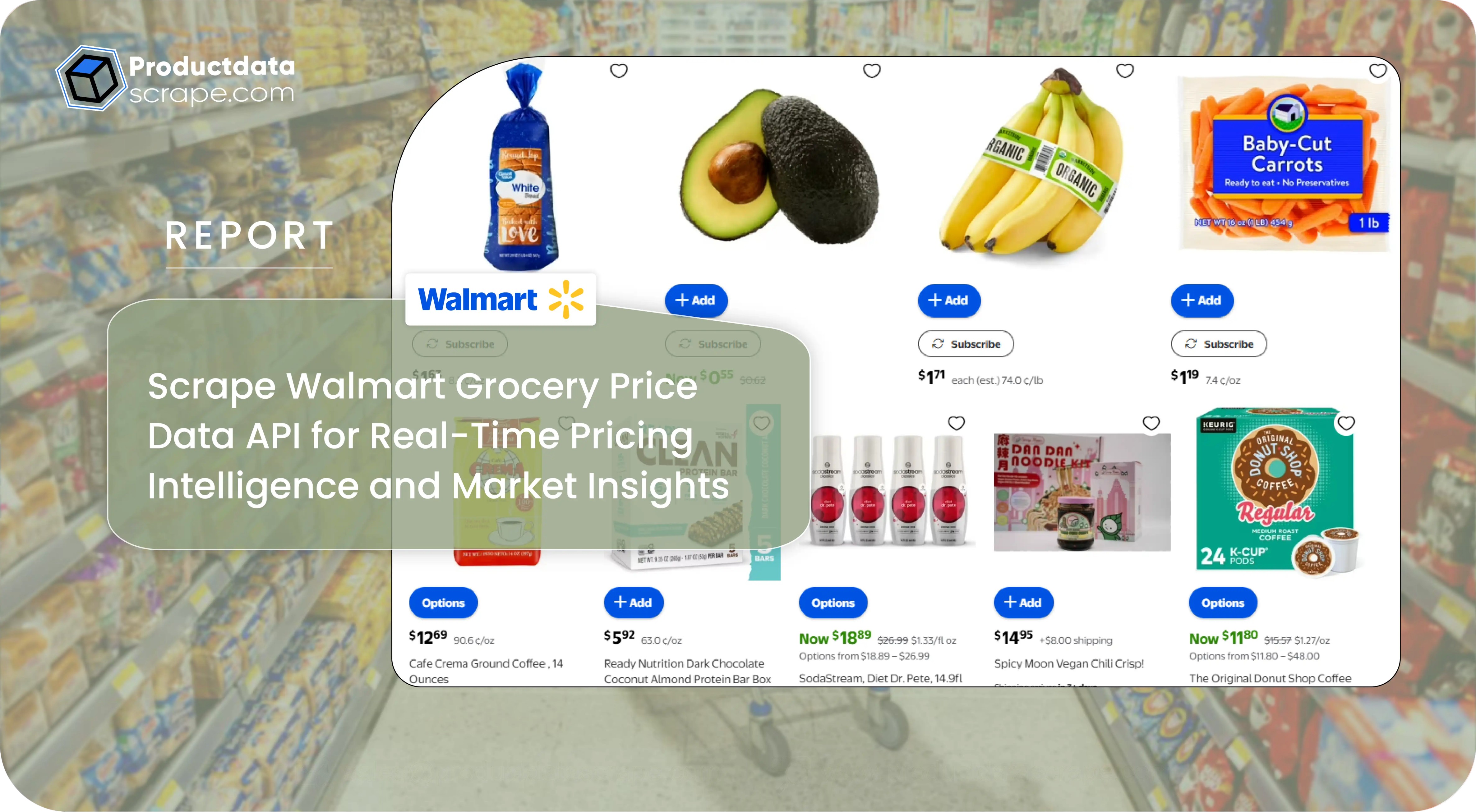 Scrape Walmart Grocery Price Data API - Market Insights