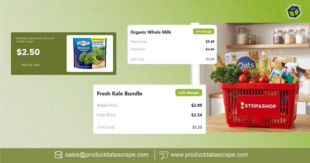 Scrape Stop & Shop Massachusetts Origins grocery data