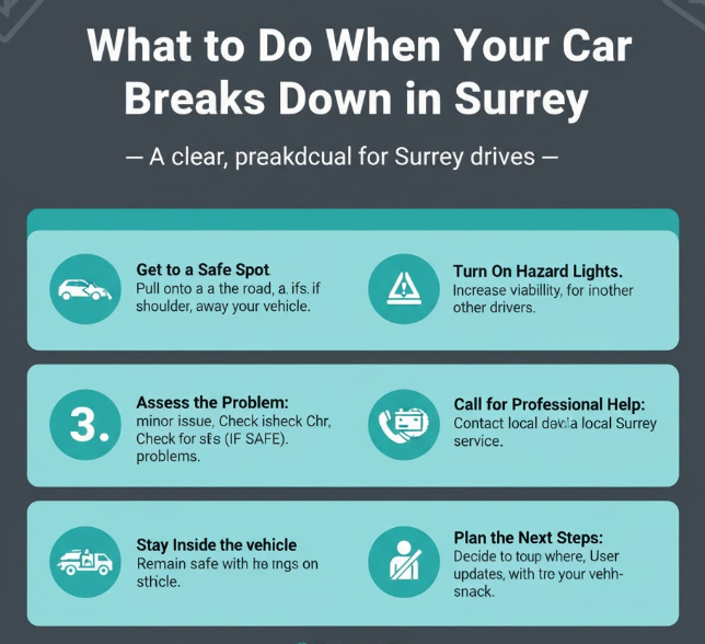 What to Do When Your Car Breaks Down in Surrey — A Simple Step-by-Step Guide