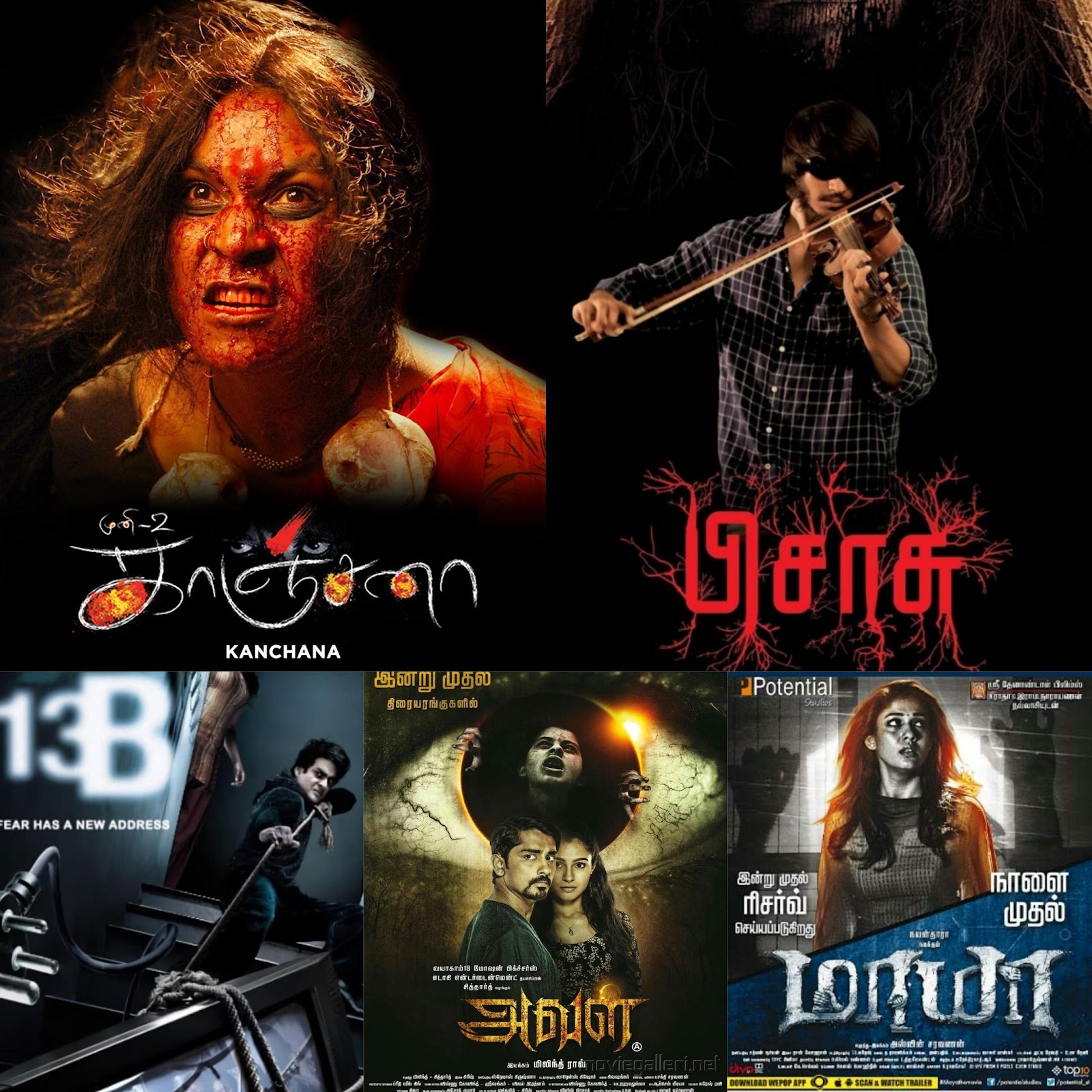From 'Kanchana' to 'Maya': A Journey Through Tamil Horror Movies