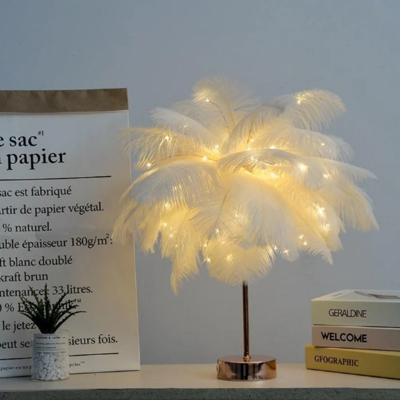 Creating an Elegant Atmosphere with Palm Feathery Tree Lights
