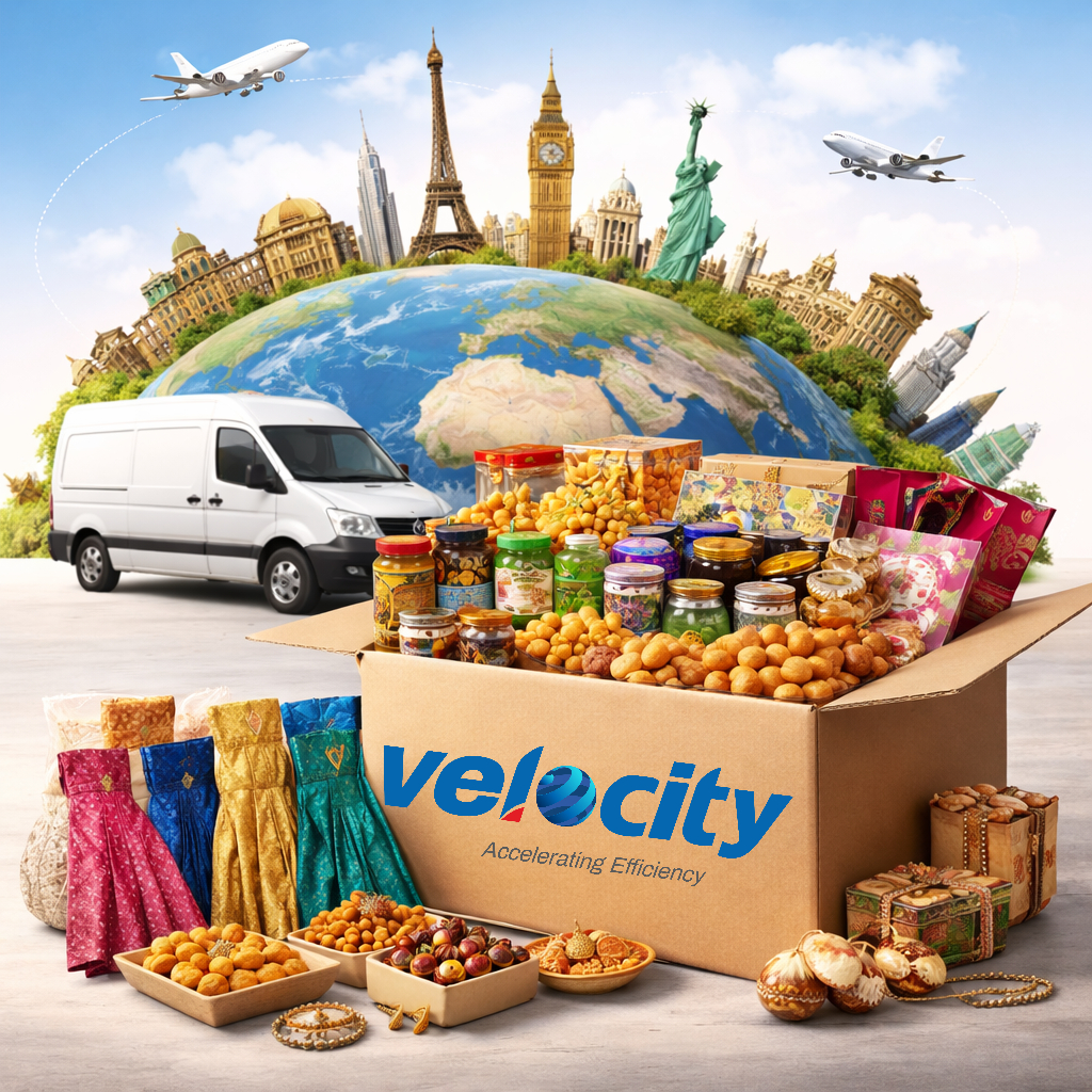 Ship Namkeen Snacks from Kannur to Worldwide via Velocity Express
