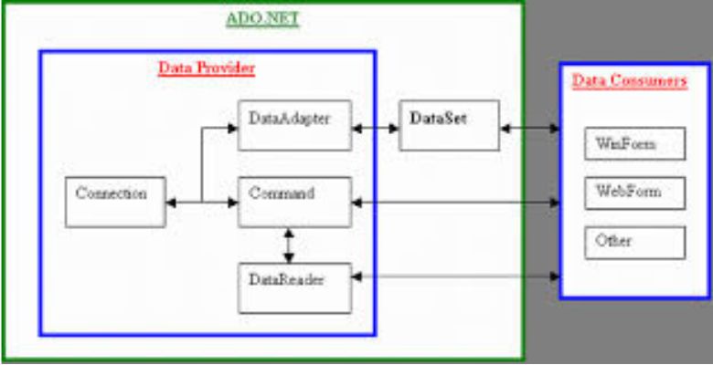 What is the Architecture of ADO.NET in the .NET Framework?