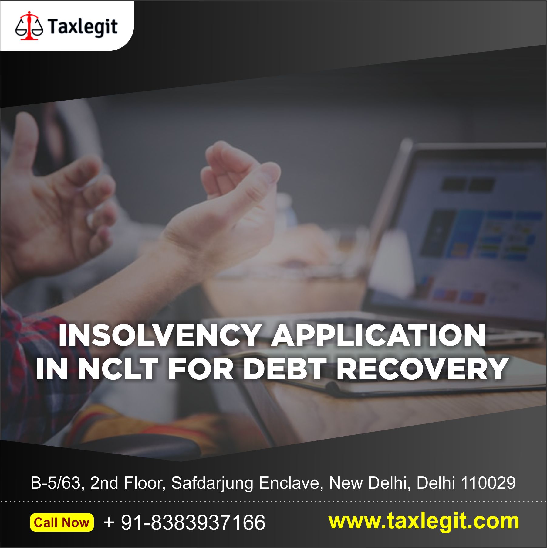 Insolvency application in NCLT for debt recovery