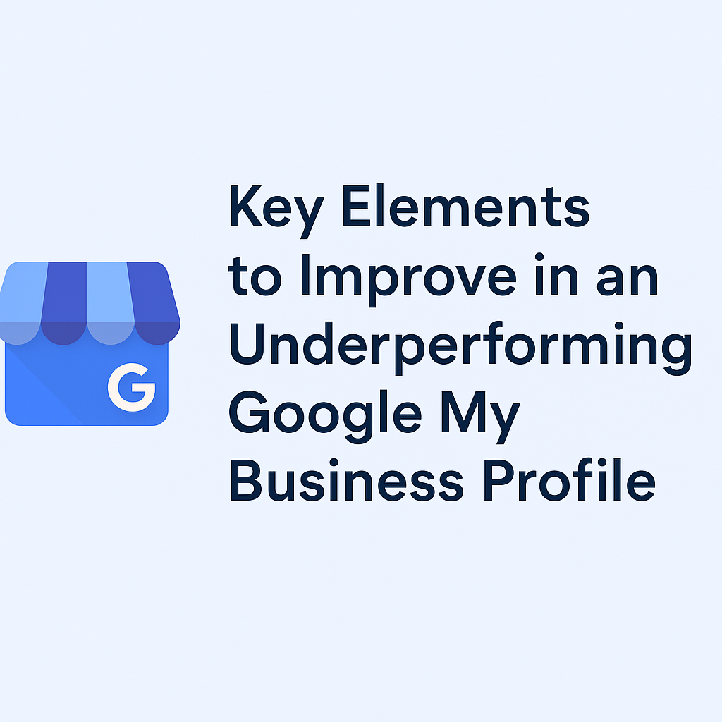 Key Elements to Improve in an Underperforming Google My Business Profile
