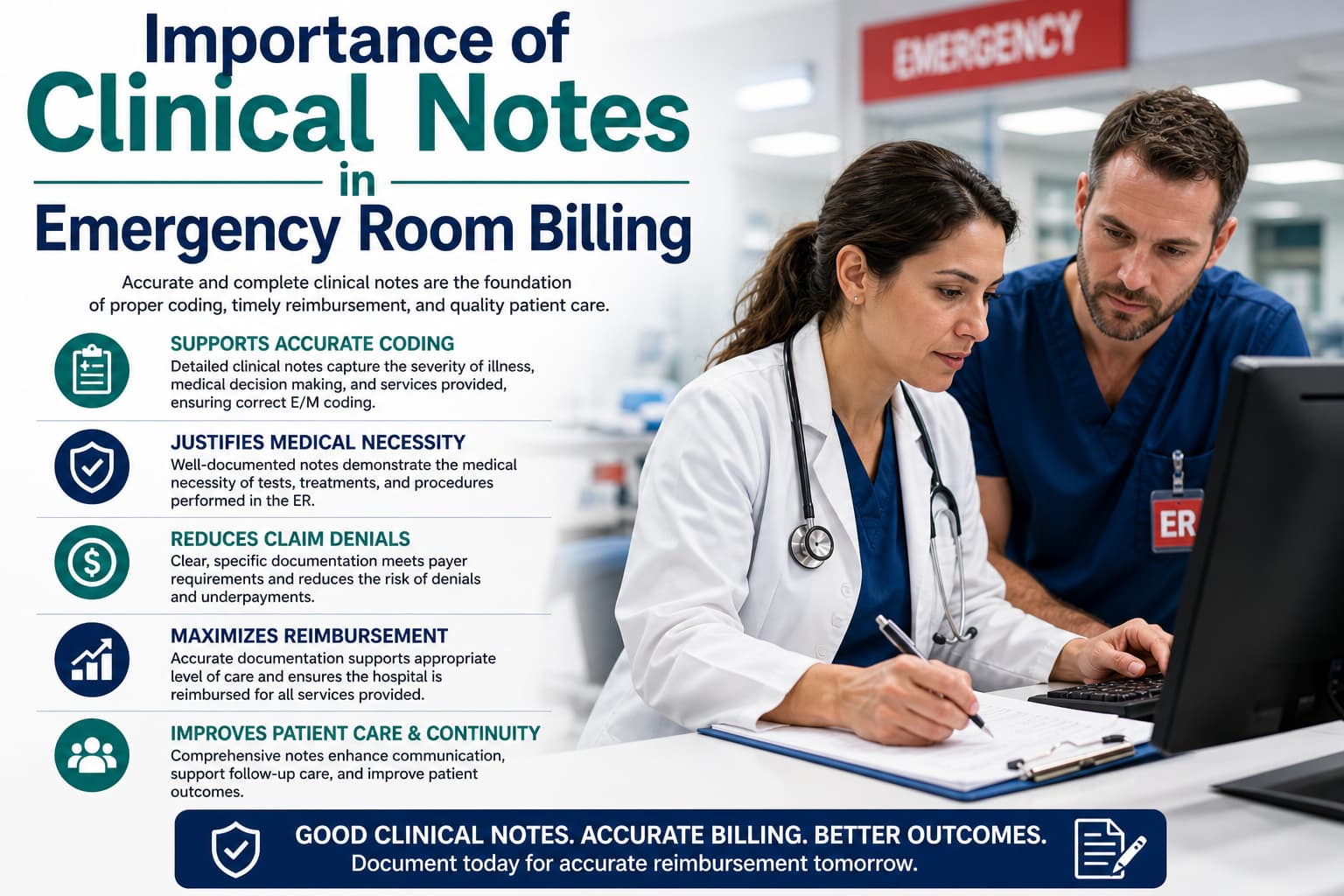 Importance of Clinical Notes in Emergency Room Billing