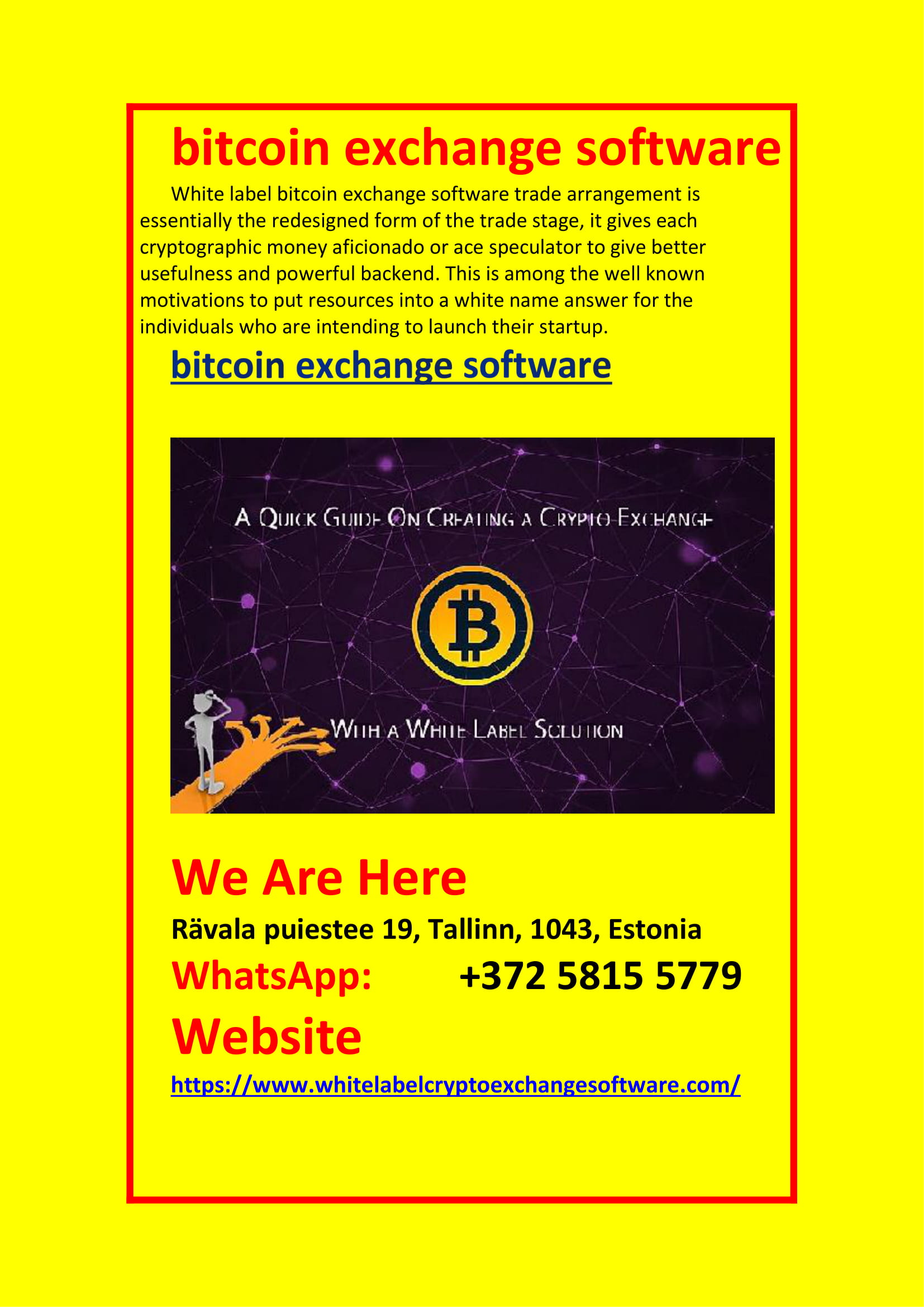bitcoin exchange software