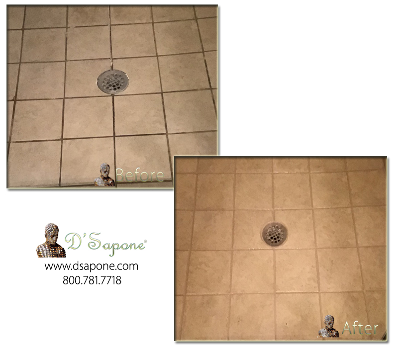 How do you remove mold from travertine