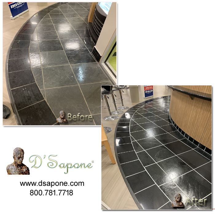 How do you remove stains from floor tile