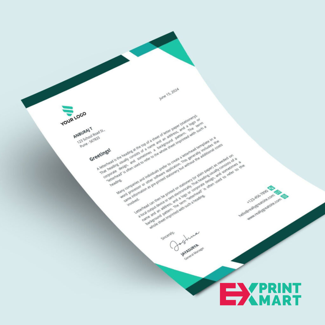 Custom Letterheads Design & Printing in Dubai