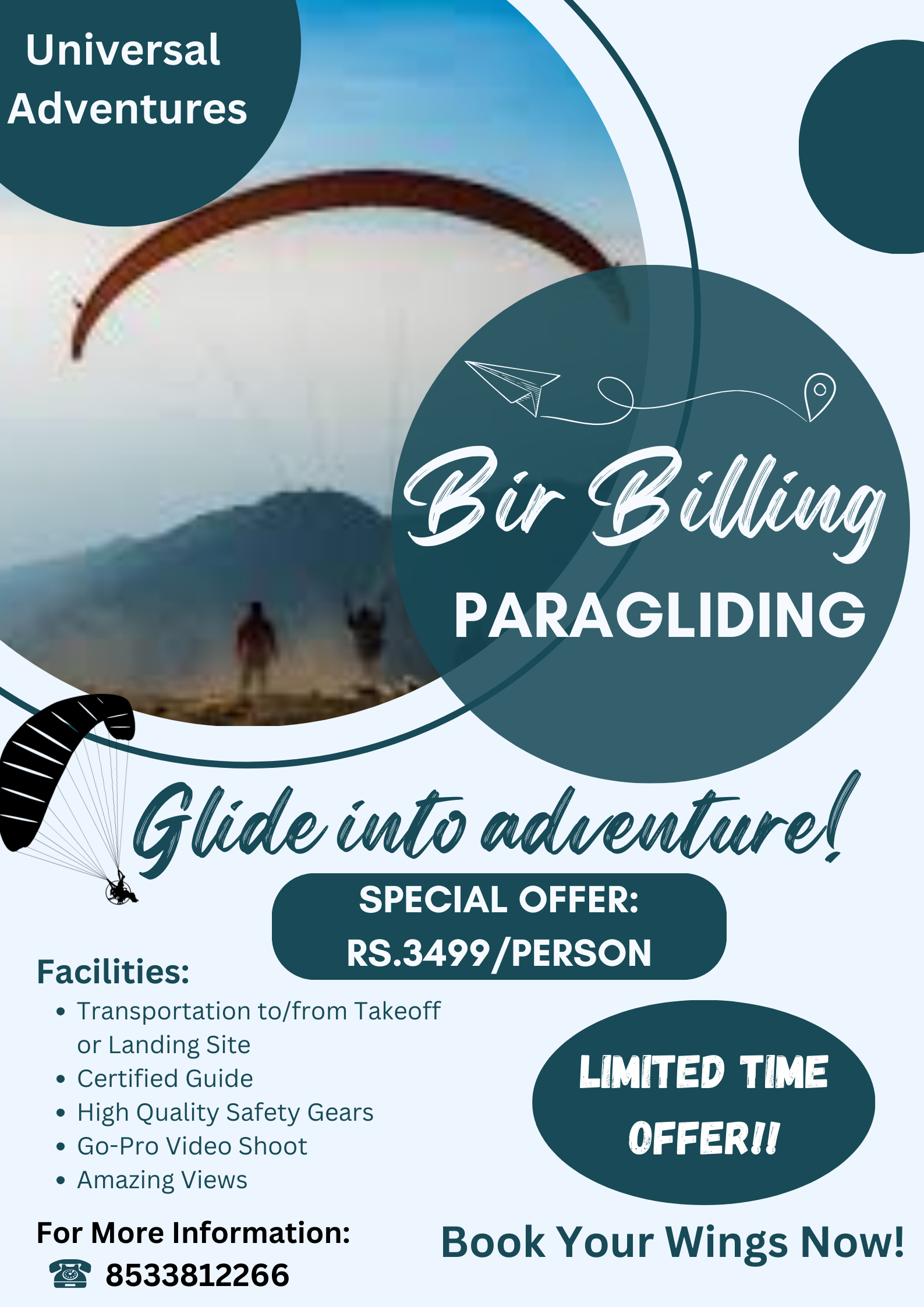 Bir Billing Paragliding: Book Your Wings!