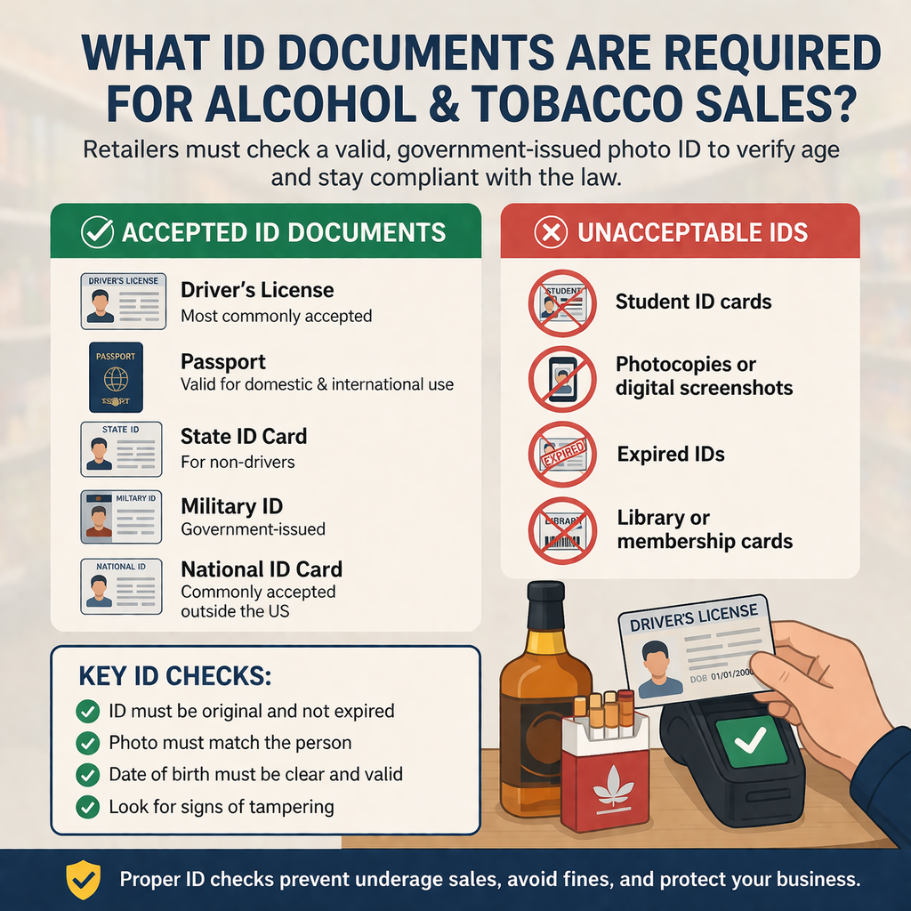 What ID Documents Are Required for Alcohol and Tobacco Sales?