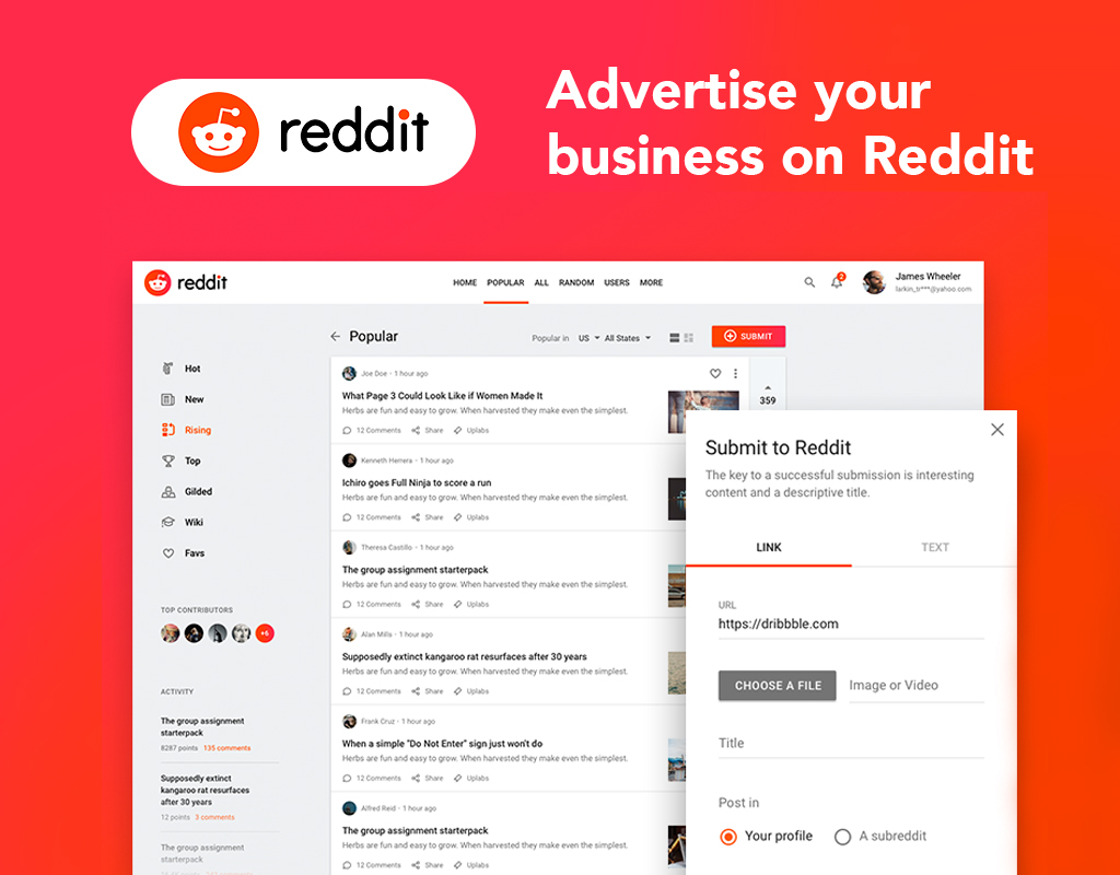 Advertise Your Business On Reddit