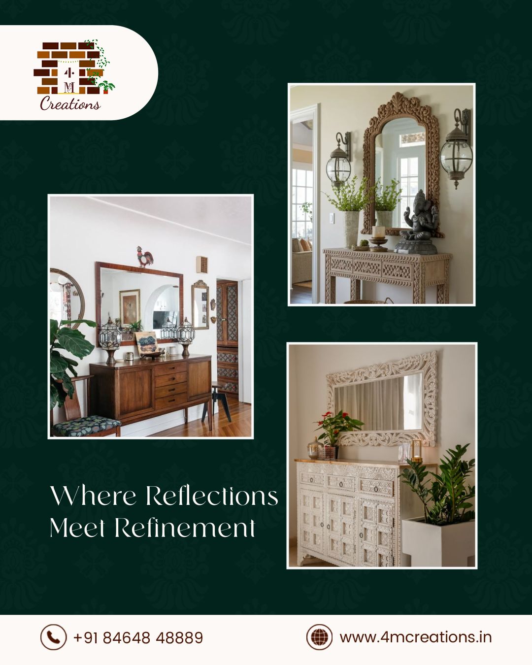 Elegant Mirror Console Designs for Timeless  Interiors