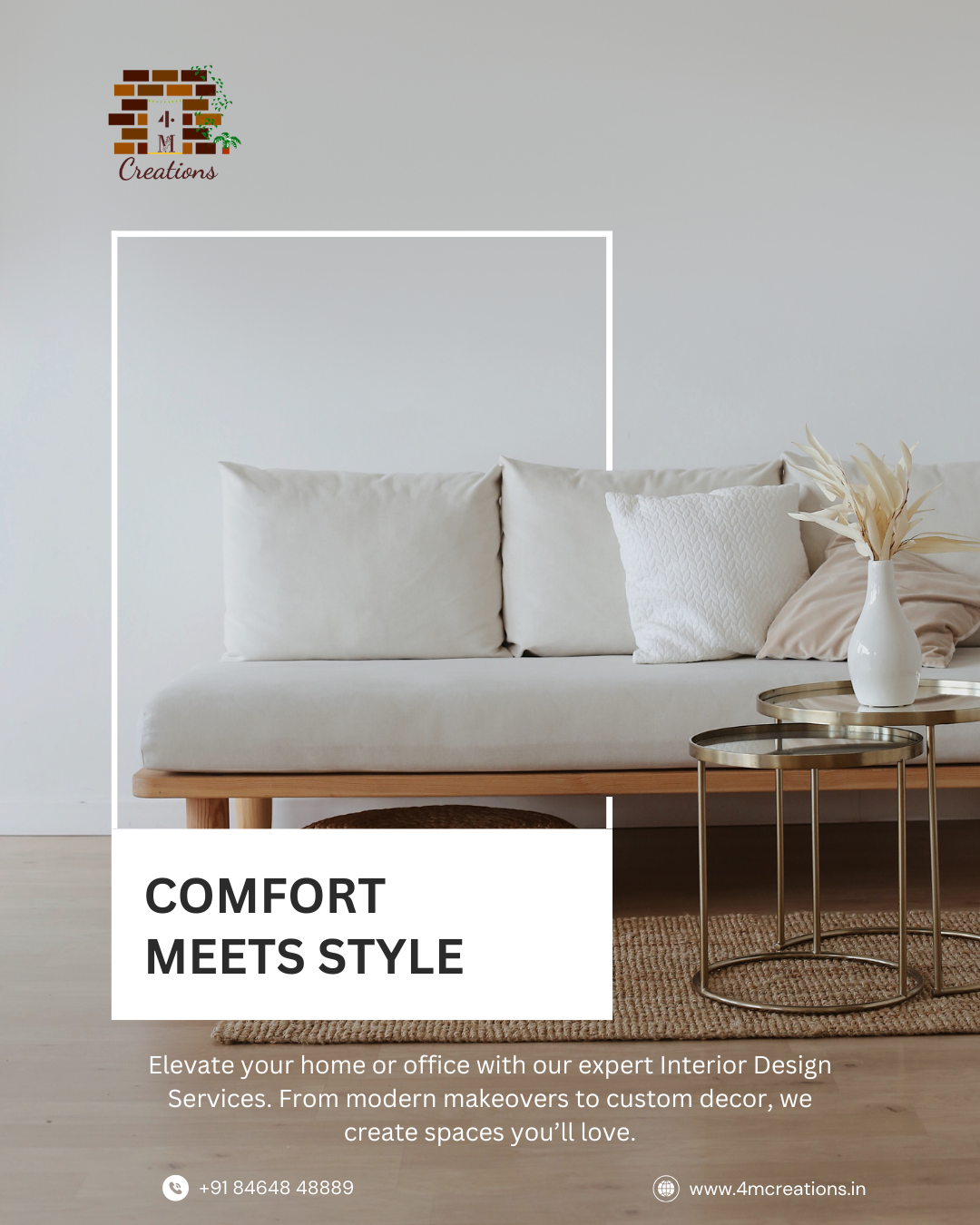   Transform Your Space Elegant & Comfortable Interior Design Solutions