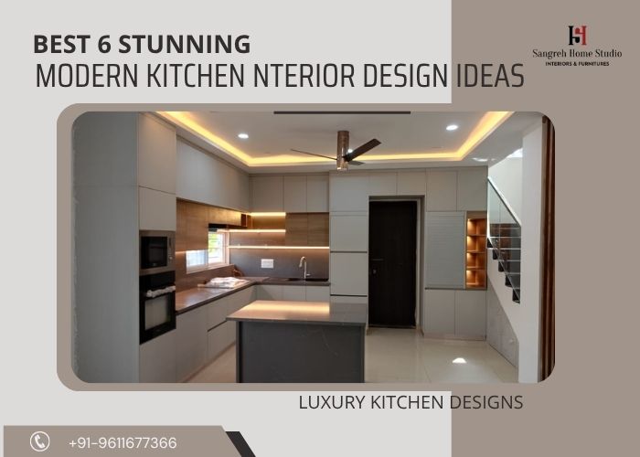 Best 6 Stunning Modular Kitchen Interior Design Ideas | Luxury Kitchen Designs