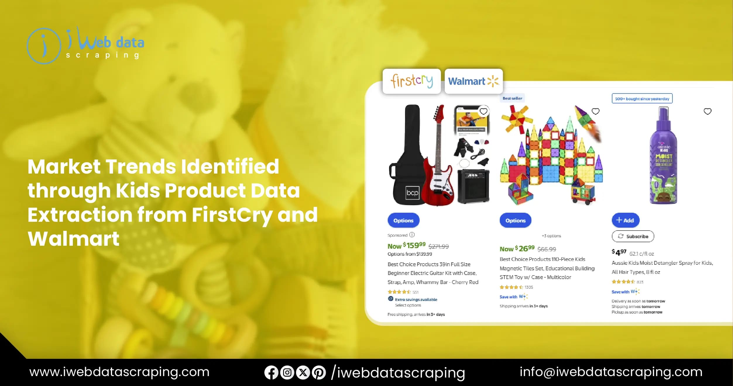 Kids Product Data Extraction from FirstCry and Walmart