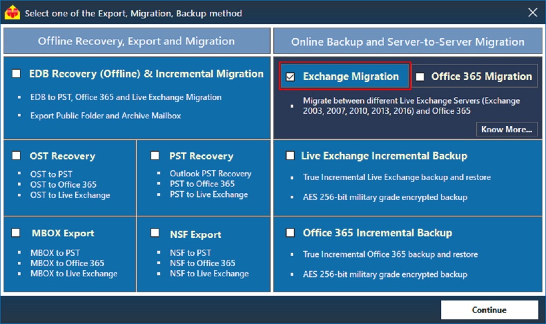 The right tool for Exchange migration to office 365