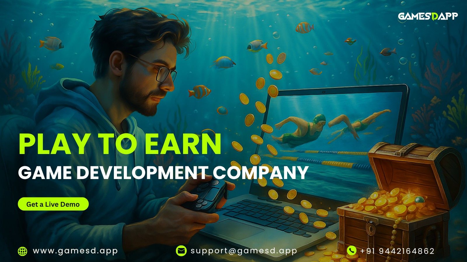 Aquatic Adventures Await: The Rise of Play-to-Earn Game Development Under the Sea