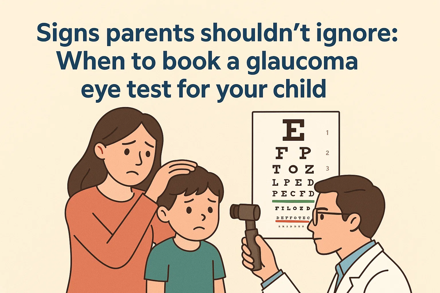 Signs parents shouldn’t ignore: When to book a glaucoma eye test for your child