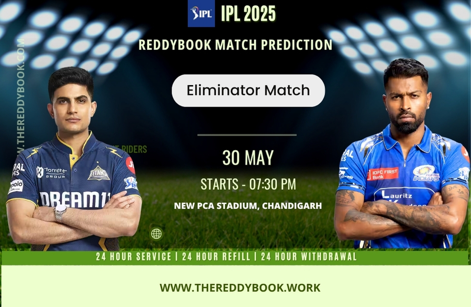 MI vs GT Reddy Book Betting Prediction & Odds for IPL Eliminator Match 