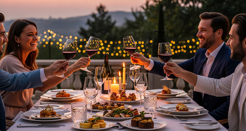 Group Dine and Wine Abu Road Enjoy Shared Moments with Curated Dining and Wine Experiences