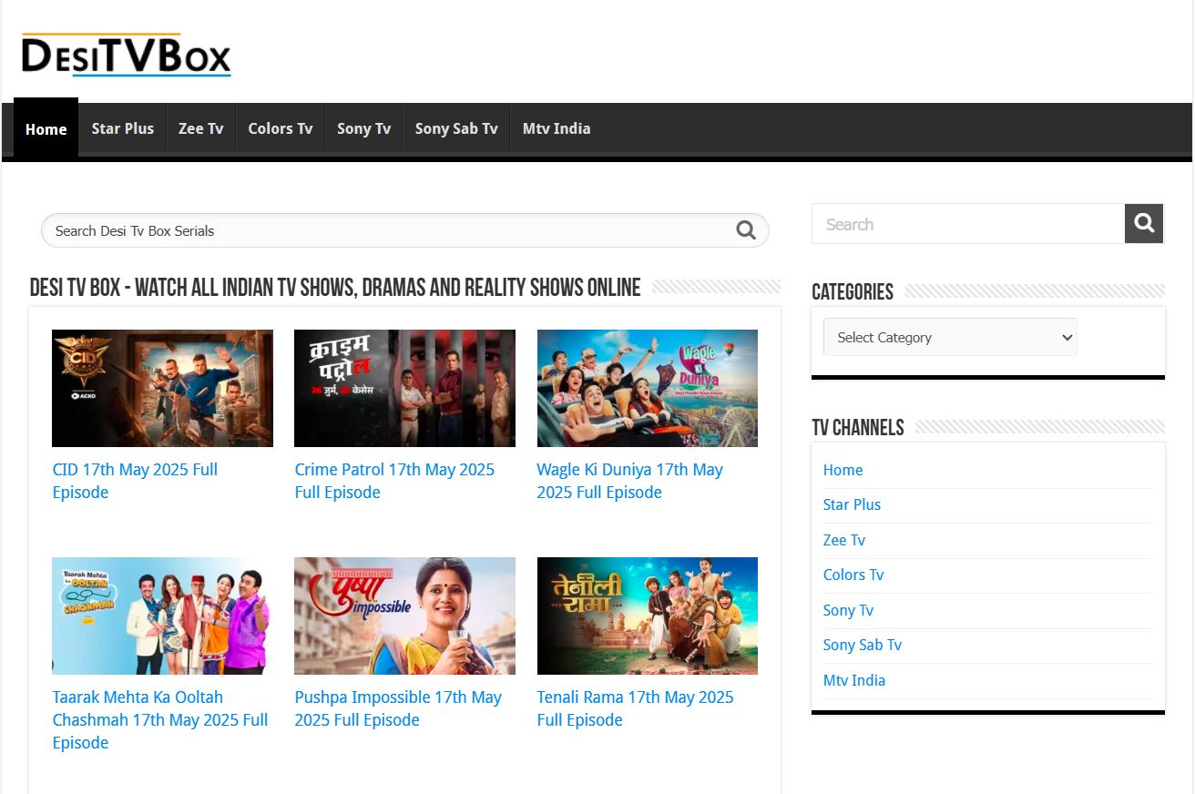 Explore the Desi TV Latest Serials Online