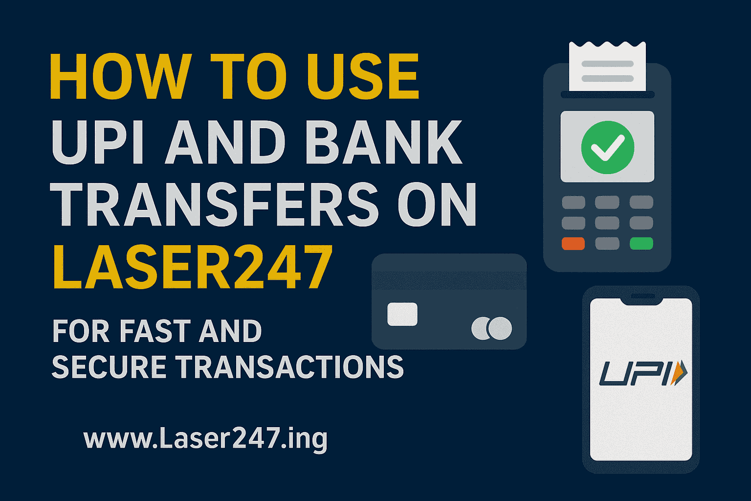 Secure and Instant Betting Payments on Laser247: Using UPI and Bank Transfers Efficiently