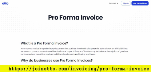 Otto AI Explains What is a Pro Forma Invoice