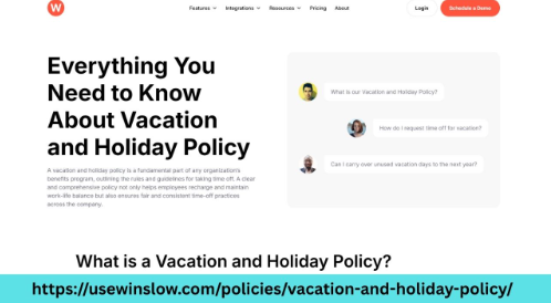 Create Vacation And Holiday Policy To Guide Paid Time Off