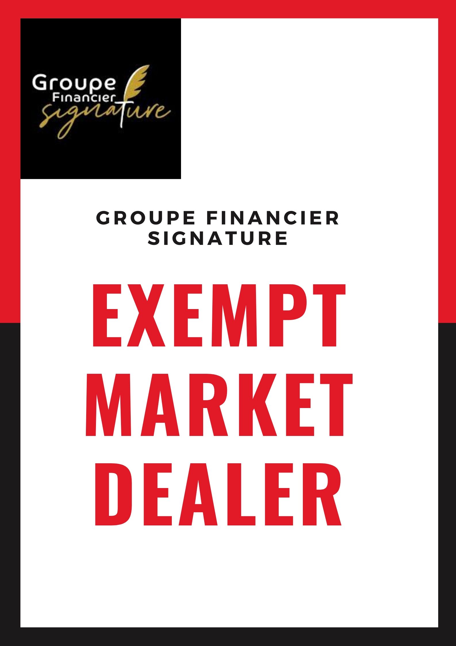 Work With Exempt Market Dealer