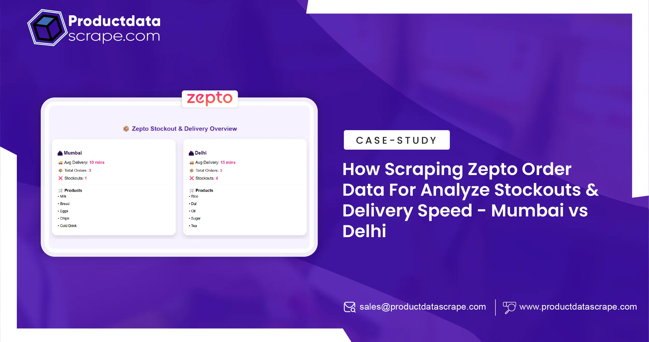 Scraping Zepto Order Data to Analyze Inventory & Delivery Gaps