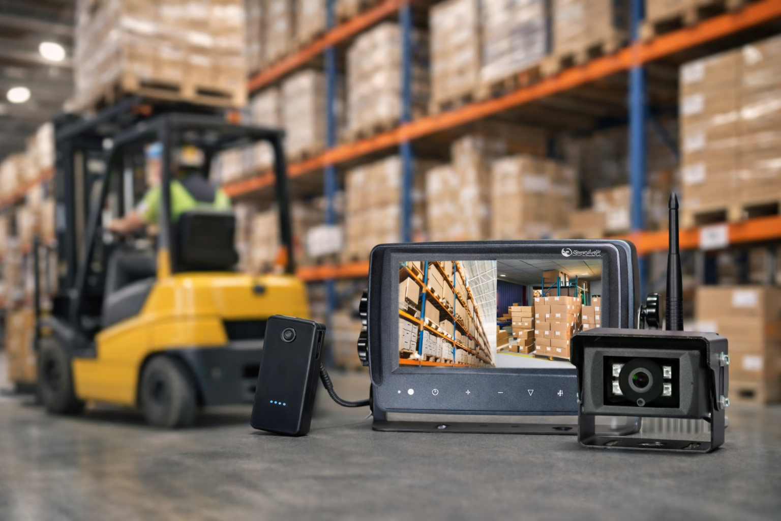 Improving Operator Awareness with Forklift Wireless Camera Systems
