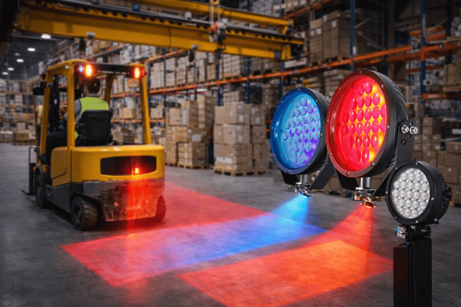 Enhancing Worker Safety with Crane Projection Lights