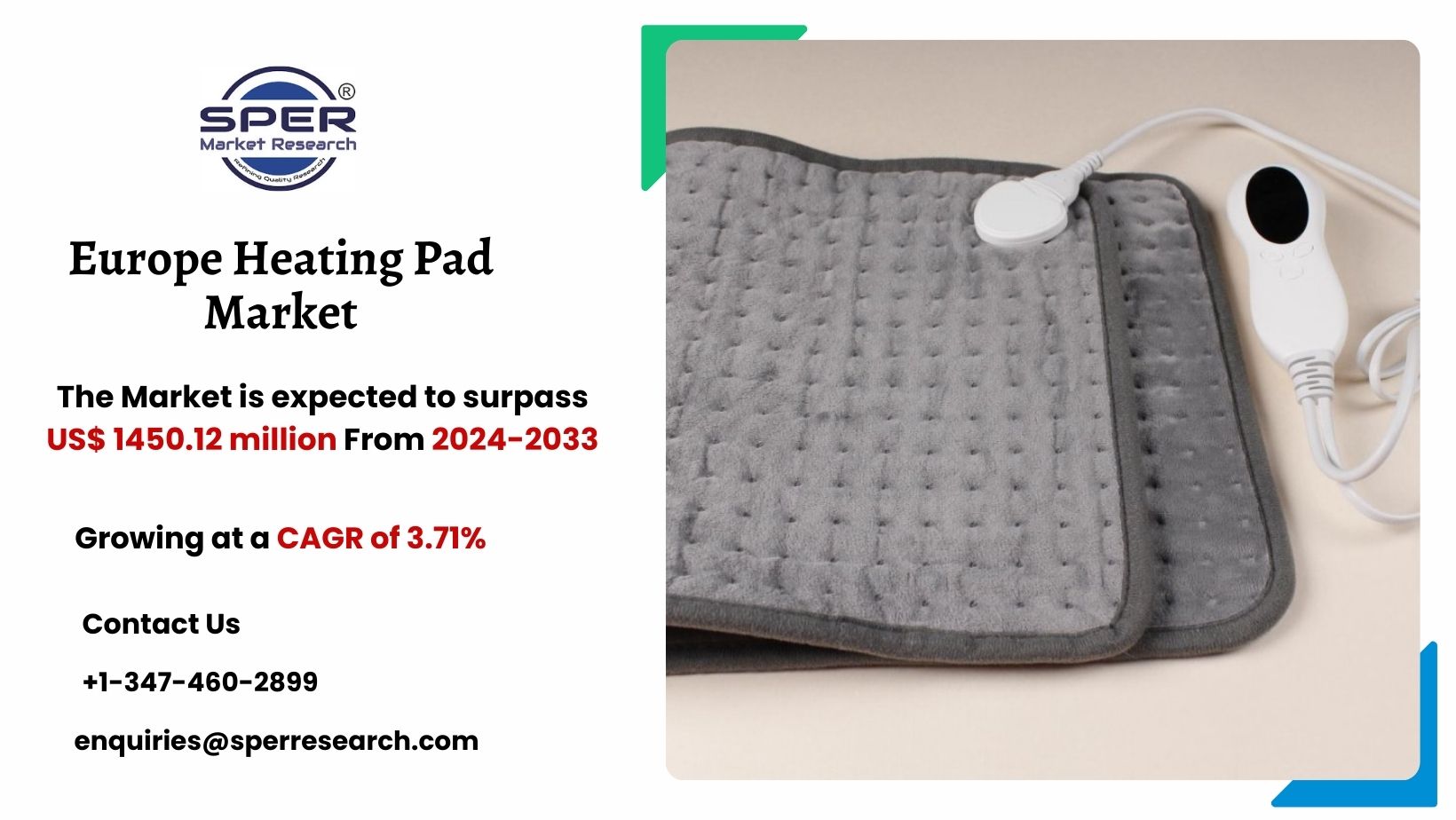 Europe Heating Pad Market Size, Share and Growth Analysis 2033