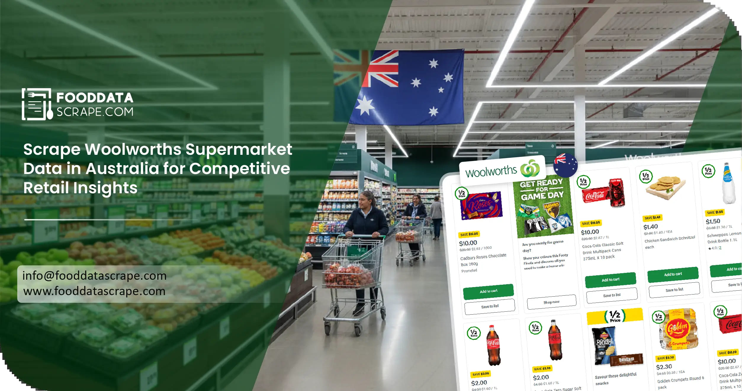 Scrape Woolworths Supermarket Data in Australia