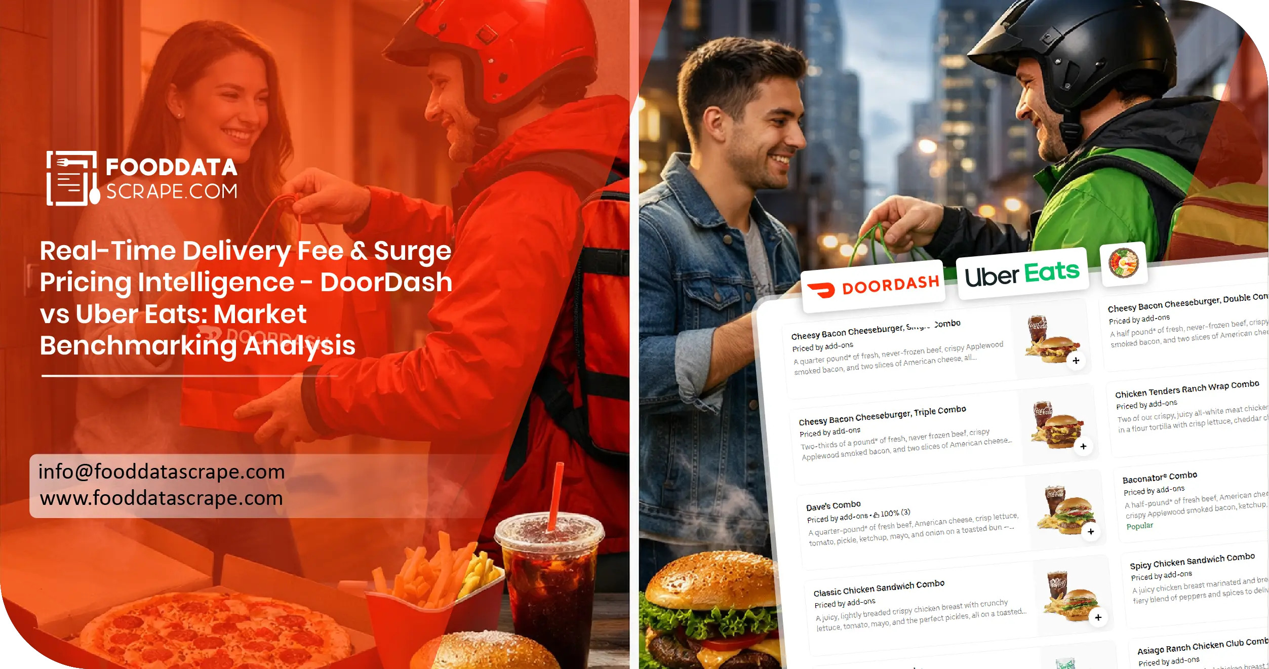 Real-Time Delivery Fee & Surge Pricing Intelligence -DoorDash vs Uber Eats: Market Benchmarking Analysis