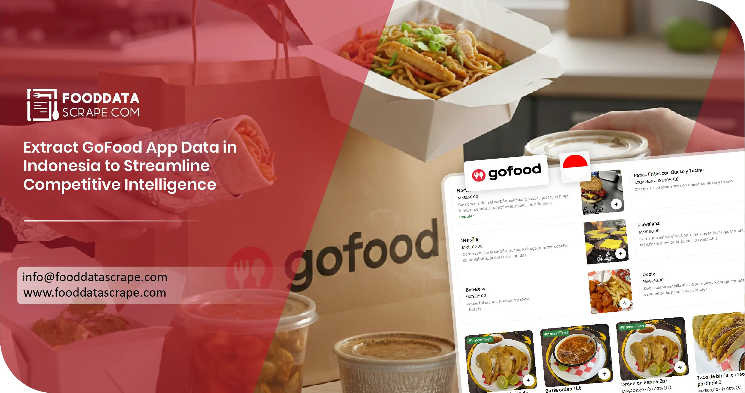Extract GoFood App Data in Indonesia to Streamline Competitive Intelligence