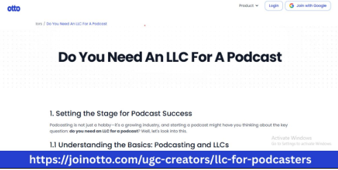Otto AI Explains How to Start an LLC Podcast