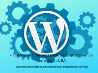 HireWPgeeks the Best Wordpress Maintenance Services in USA