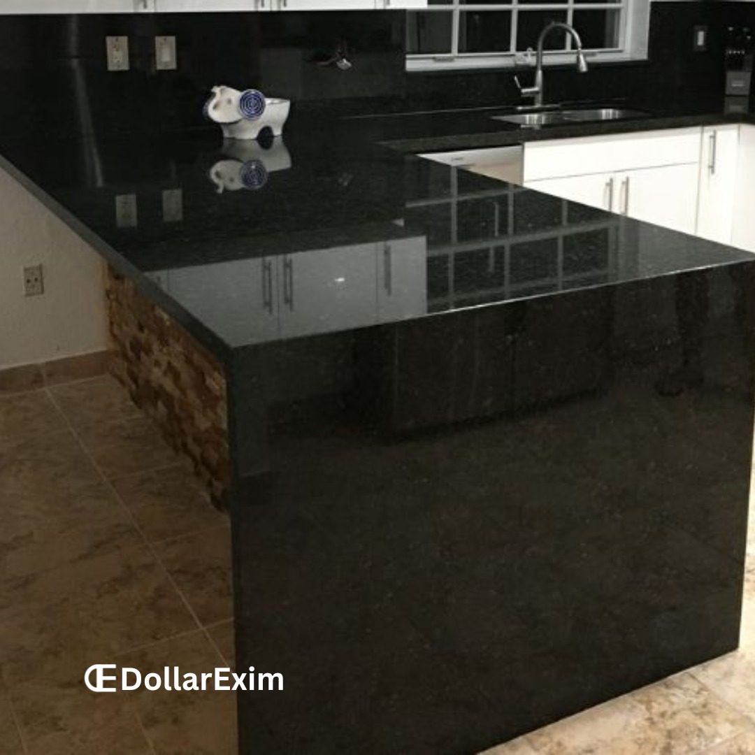 Premium Absolute Black Granite Countertops in Malaysia – High Gloss Finish-DollarExim