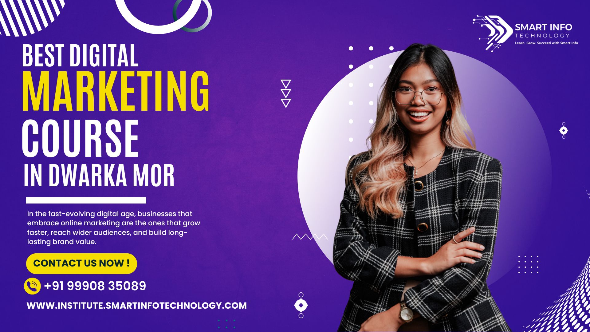 Enroll in the Best Digital Marketing Course in Dwarka Mor at Smart Info Technology Institute