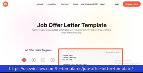 HR-Approved Job Offer Letter Template Resource