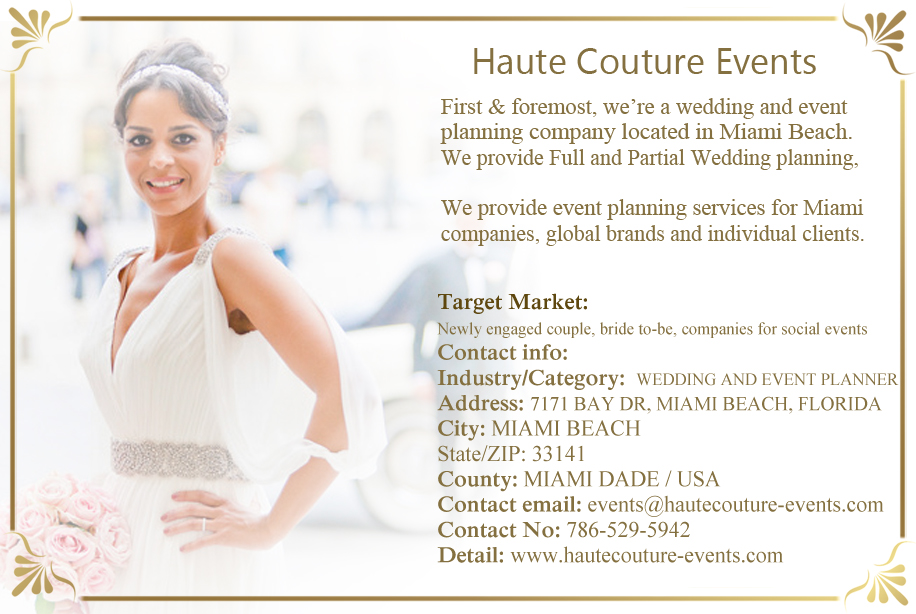 Miami Wedding and Events Planner