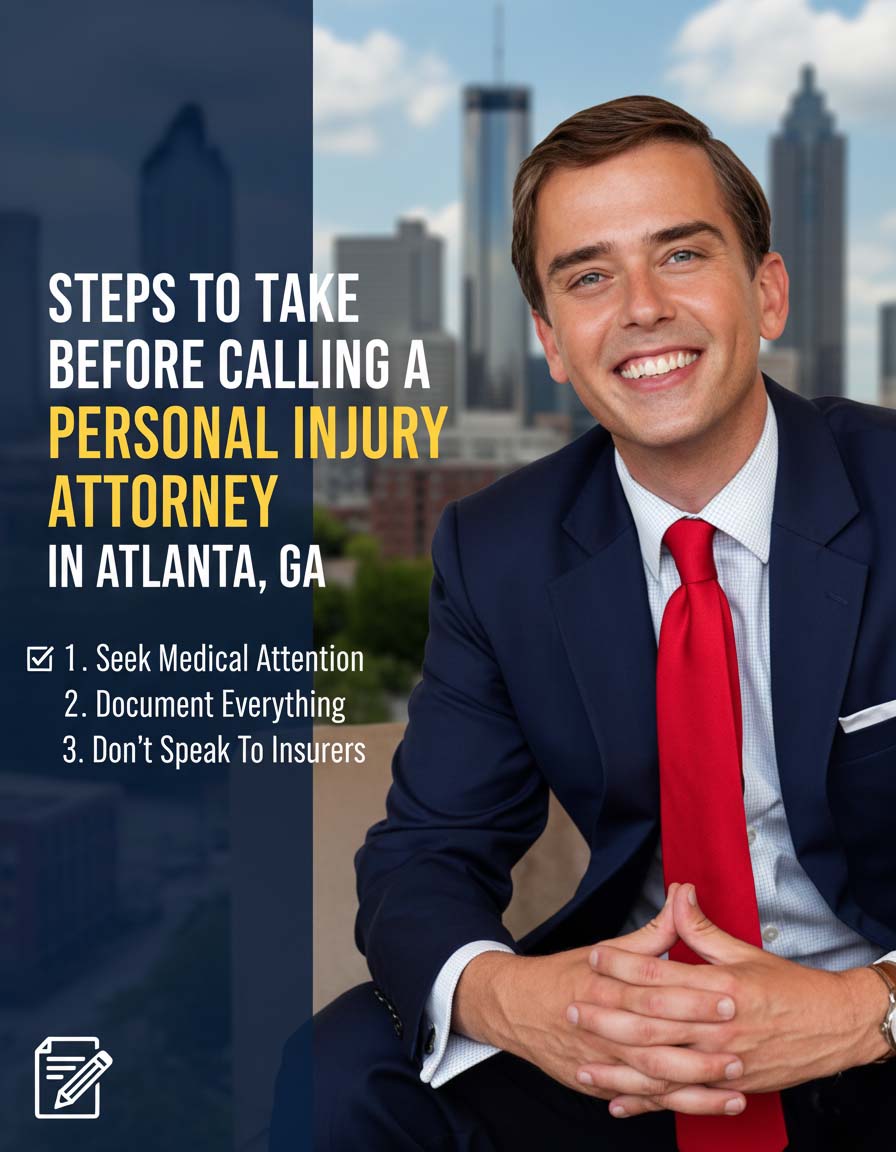 Steps to Take Before Calling a Personal Injury Attorney in Atlanta, GA
