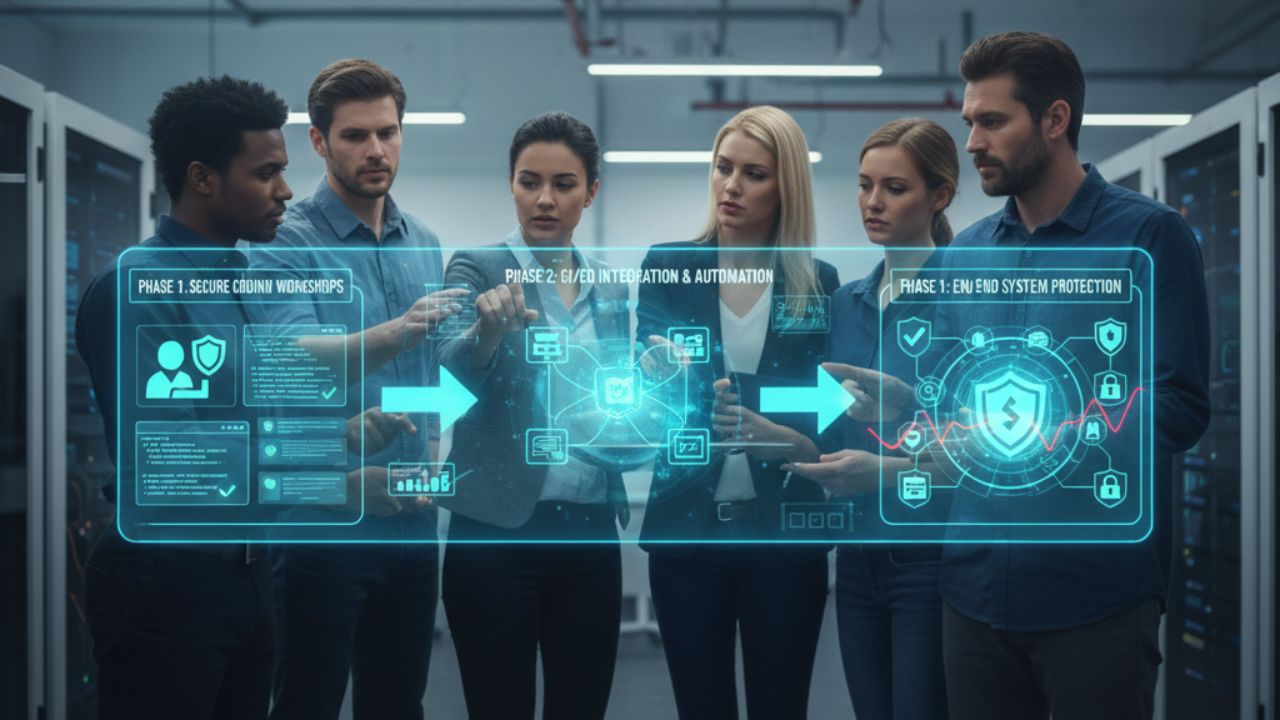 A practical roadmap from secure-coding workshops to full end-to-end system protection