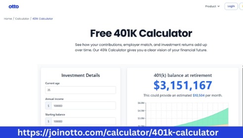 Maximize Your Retirement with Otto AI's Precise 401k Calculator